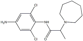 N-(4-amino-2,6-dichlorophenyl)-2-(azepan-1-yl)propanamide Structure