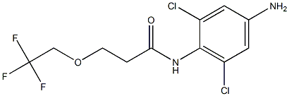 N-(4-amino-2,6-dichlorophenyl)-3-(2,2,2-trifluoroethoxy)propanamide Structure