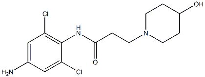 N-(4-amino-2,6-dichlorophenyl)-3-(4-hydroxypiperidin-1-yl)propanamide Structure