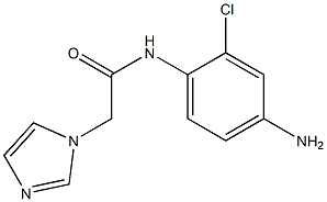 N-(4-amino-2-chlorophenyl)-2-(1H-imidazol-1-yl)acetamide 구조식 이미지