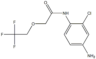 N-(4-amino-2-chlorophenyl)-2-(2,2,2-trifluoroethoxy)acetamide 구조식 이미지