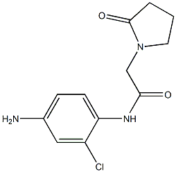 N-(4-amino-2-chlorophenyl)-2-(2-oxopyrrolidin-1-yl)acetamide 구조식 이미지