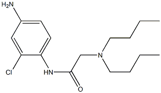 N-(4-amino-2-chlorophenyl)-2-(dibutylamino)acetamide 구조식 이미지