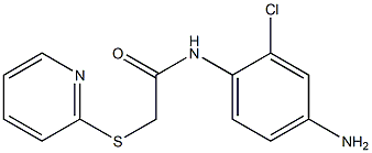 N-(4-amino-2-chlorophenyl)-2-(pyridin-2-ylsulfanyl)acetamide Structure