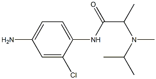 N-(4-amino-2-chlorophenyl)-2-[isopropyl(methyl)amino]propanamide 구조식 이미지