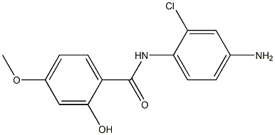 N-(4-amino-2-chlorophenyl)-2-hydroxy-4-methoxybenzamide 구조식 이미지