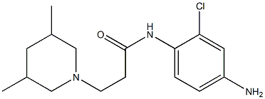 N-(4-amino-2-chlorophenyl)-3-(3,5-dimethylpiperidin-1-yl)propanamide Structure