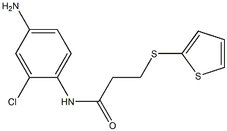 N-(4-amino-2-chlorophenyl)-3-(thiophen-2-ylsulfanyl)propanamide Structure