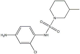 N-(4-amino-2-chlorophenyl)-3-methylpiperidine-1-sulfonamide 구조식 이미지