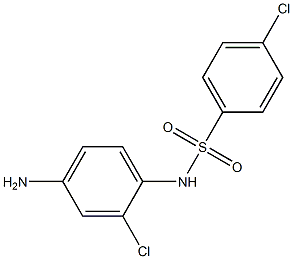 N-(4-amino-2-chlorophenyl)-4-chlorobenzene-1-sulfonamide 구조식 이미지