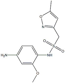 N-(4-amino-2-methoxyphenyl)-1-(5-methyl-1,2-oxazol-3-yl)methanesulfonamide Structure