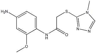 N-(4-amino-2-methoxyphenyl)-2-[(4-methyl-4H-1,2,4-triazol-3-yl)sulfanyl]acetamide Structure