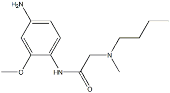 N-(4-amino-2-methoxyphenyl)-2-[butyl(methyl)amino]acetamide 구조식 이미지