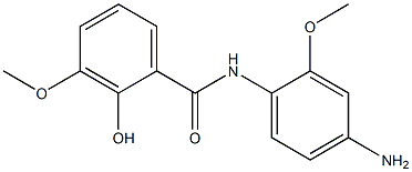 N-(4-amino-2-methoxyphenyl)-2-hydroxy-3-methoxybenzamide Structure