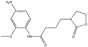 N-(4-amino-2-methoxyphenyl)-4-(2-oxo-1,3-oxazolidin-3-yl)butanamide Structure