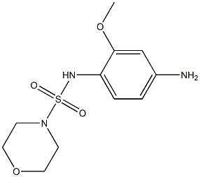 N-(4-amino-2-methoxyphenyl)morpholine-4-sulfonamide Structure