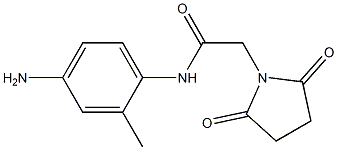 N-(4-amino-2-methylphenyl)-2-(2,5-dioxopyrrolidin-1-yl)acetamide Structure