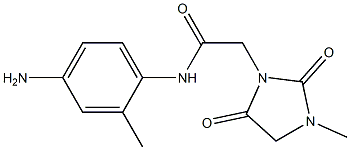 N-(4-amino-2-methylphenyl)-2-(3-methyl-2,5-dioxoimidazolidin-1-yl)acetamide 구조식 이미지