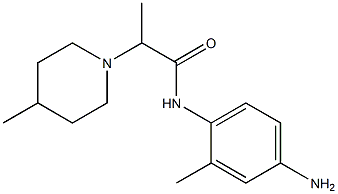N-(4-amino-2-methylphenyl)-2-(4-methylpiperidin-1-yl)propanamide 구조식 이미지
