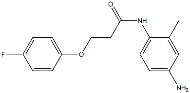 N-(4-amino-2-methylphenyl)-3-(4-fluorophenoxy)propanamide 구조식 이미지