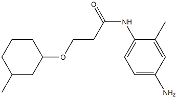 N-(4-amino-2-methylphenyl)-3-[(3-methylcyclohexyl)oxy]propanamide Structure