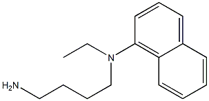 N-(4-aminobutyl)-N-ethylnaphthalen-1-amine 구조식 이미지