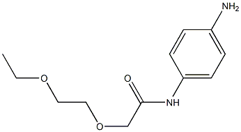 N-(4-aminophenyl)-2-(2-ethoxyethoxy)acetamide 구조식 이미지