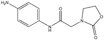 N-(4-aminophenyl)-2-(2-oxo-1,3-oxazolidin-3-yl)acetamide 구조식 이미지