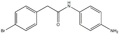 N-(4-aminophenyl)-2-(4-bromophenyl)acetamide 구조식 이미지