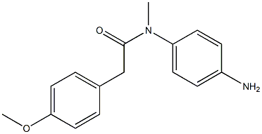 N-(4-aminophenyl)-2-(4-methoxyphenyl)-N-methylacetamide 구조식 이미지