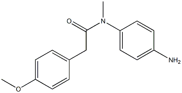 N-(4-aminophenyl)-2-(4-methoxyphenyl)-N-methylacetamide Structure