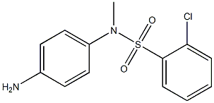 N-(4-aminophenyl)-2-chloro-N-methylbenzene-1-sulfonamide Structure