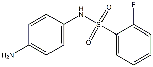 N-(4-aminophenyl)-2-fluorobenzenesulfonamide 구조식 이미지