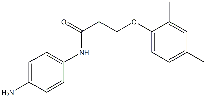 N-(4-aminophenyl)-3-(2,4-dimethylphenoxy)propanamide Structure