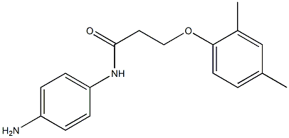 N-(4-aminophenyl)-3-(2,4-dimethylphenoxy)propanamide 구조식 이미지