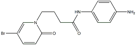 N-(4-aminophenyl)-4-(5-bromo-2-oxo-1,2-dihydropyridin-1-yl)butanamide Structure