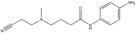 N-(4-aminophenyl)-4-[(2-cyanoethyl)(methyl)amino]butanamide 구조식 이미지