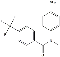 N-(4-aminophenyl)-N-methyl-4-(trifluoromethyl)benzamide 구조식 이미지