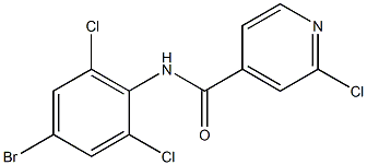 N-(4-bromo-2,6-dichlorophenyl)-2-chloropyridine-4-carboxamide Structure