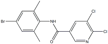 N-(4-bromo-2,6-dimethylphenyl)-5,6-dichloropyridine-3-carboxamide Structure