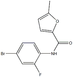 N-(4-bromo-2-fluorophenyl)-5-methylfuran-2-carboxamide 구조식 이미지