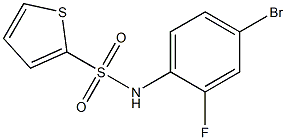 N-(4-bromo-2-fluorophenyl)thiophene-2-sulfonamide 구조식 이미지