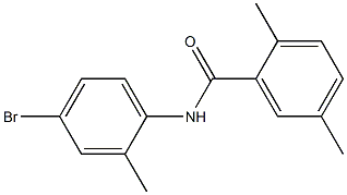 N-(4-bromo-2-methylphenyl)-2,5-dimethylbenzamide 구조식 이미지