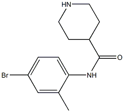 N-(4-bromo-2-methylphenyl)piperidine-4-carboxamide Structure