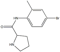 N-(4-bromo-2-methylphenyl)pyrrolidine-2-carboxamide 구조식 이미지