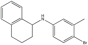 N-(4-bromo-3-methylphenyl)-1,2,3,4-tetrahydronaphthalen-1-amine 구조식 이미지