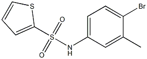 N-(4-bromo-3-methylphenyl)thiophene-2-sulfonamide Structure