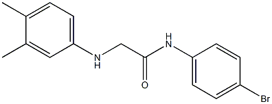 N-(4-bromophenyl)-2-[(3,4-dimethylphenyl)amino]acetamide 구조식 이미지