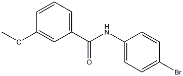 N-(4-bromophenyl)-3-methoxybenzamide 구조식 이미지