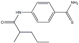 N-(4-carbamothioylphenyl)-2-methylpentanamide 구조식 이미지